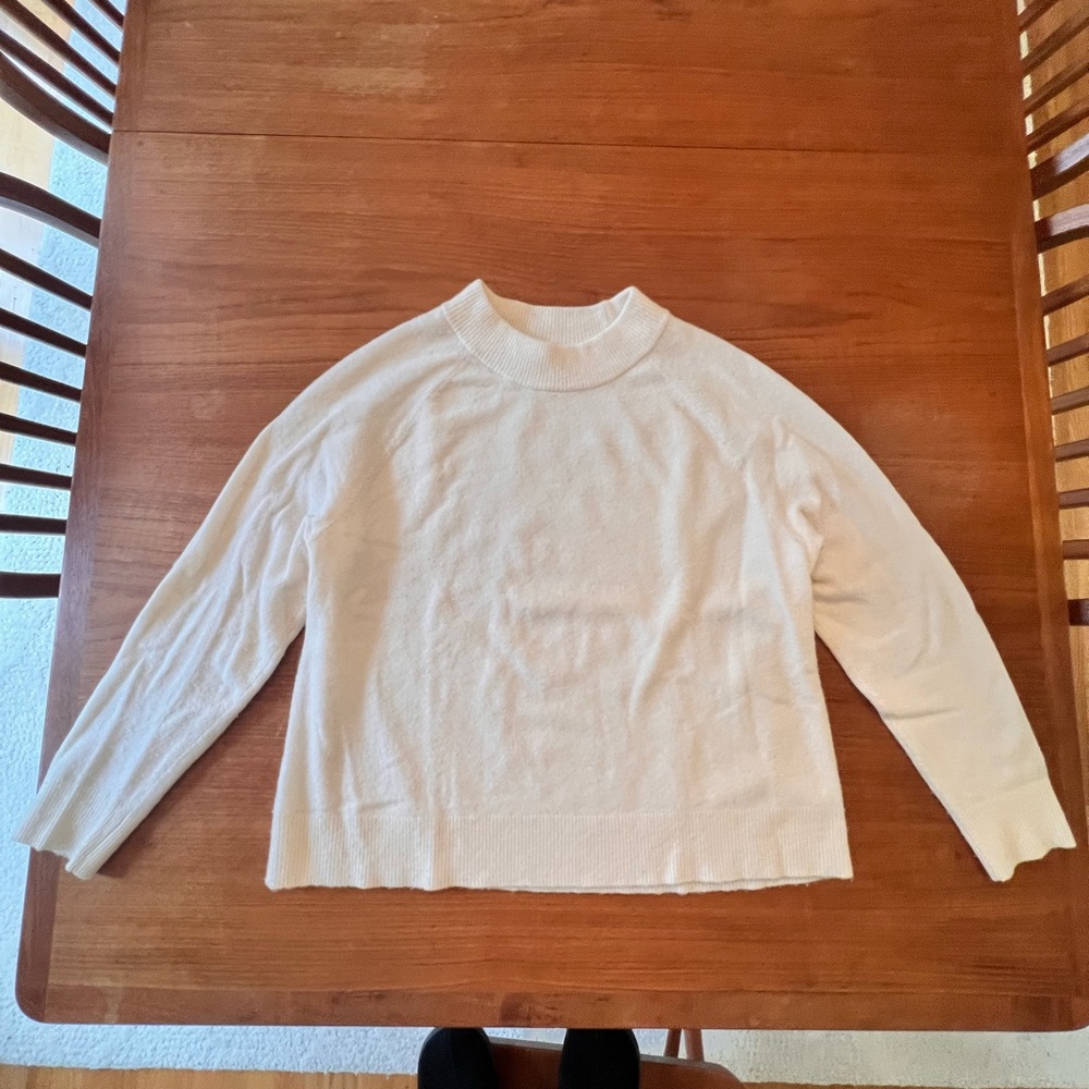 Women's Cream Sweater Top